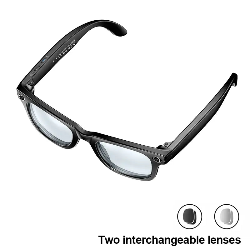 AI Smart Camera Glasses – 8MP HD Photo & Video, Built-In AI Assistant, Hands-Free Recording, Bluetooth Music & Calls, Real-Time Translation, Perfect for Travel & Daily Life Touch