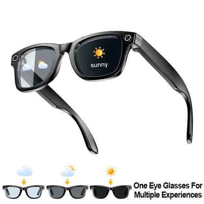 AI Smart Camera Glasses – 8MP HD Photo & Video, Built-In AI Assistant, Hands-Free Recording, Bluetooth Music & Calls, Real-Time Translation, Perfect for Travel & Daily Life Touch